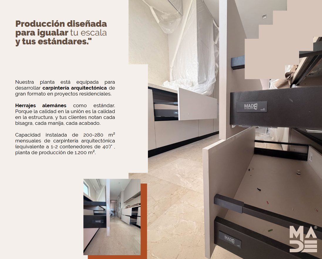MadeInteriores production plant